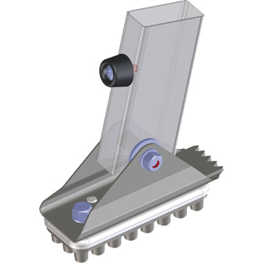 Zarges Otočná základna s gumovou opěrkou 125 x 50 mm 40226