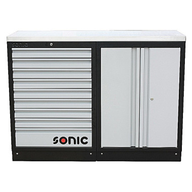 Sonic MSS 1348mm nástěnná skříňka s pracovní deskou z nerezové oceli 4731606