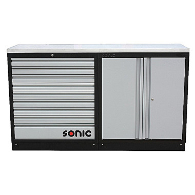 Sonic MSS 1690mm nástěnná skříňka s pracovní deskou z nerezové oceli 4731705