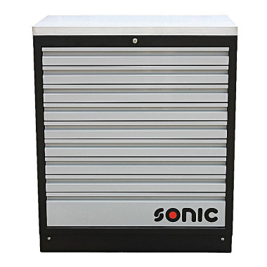 Sonic MSS 845mm nástěnná skříňka s pracovní deskou z nerezové oceli 4731707