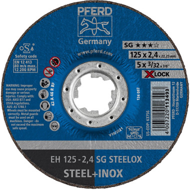 PFERD Cutting disc EH 125-2.4 SG STEELOX/X-LOCK 61340125