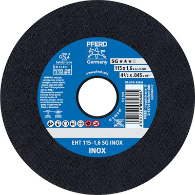 PFERD Cutting disc EHT 115-1.6 SG INOX 61340424