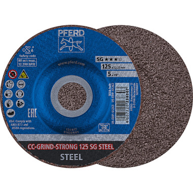 PFERD CC-GRIND brusný kotouč CC-GRIND-STRONG 125 SG STEEL 64181125