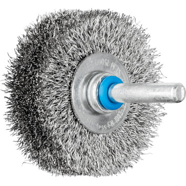 PFERD Round brush with shaft, knotless RBU 5015/6 INOX 0.20 43104003