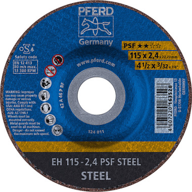 PFERD Řezný kotouč EH 115-2,4 PSF STEEL 61740122