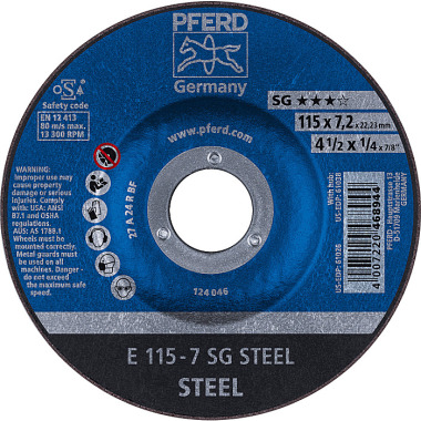 PFERD Brusný kotouč E 115-7 SG STEEL 62211626