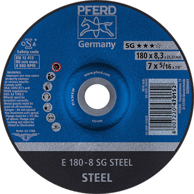 PFERD Brusný kotouč E 180-8 SG STEEL 62217826