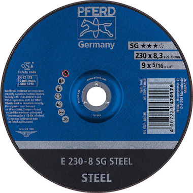 PFERD Brusný kotouč E 230-8 SG STEEL 62223826