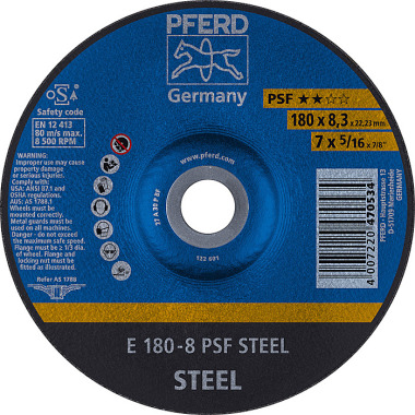 PFERD Brusný kotouč E 180-8 PSF STEEL 62017834