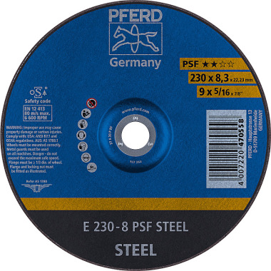 PFERD Brusný kotouč E 230-8 PSF STEEL 62023834