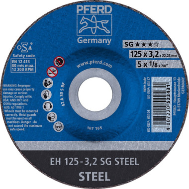 PFERD Cutting disc EH 125-3.2 SG STEEL 61320232