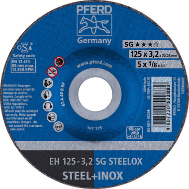 PFERD Cutting disc EH 125-3.2 SG STEELOX 61333432