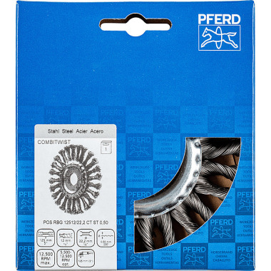 PFERD Round brush, knotted POS RBG 12512/22.2 CT ST 0.50 43303010