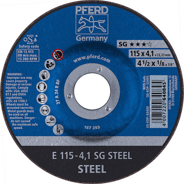 PFERD Brusný kotouč E 115-4.1 SG STEEL 62211436