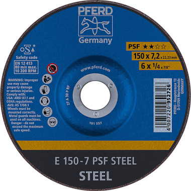 PFERD Brusný kotouč E 150-7 PSF STEEL 62015628