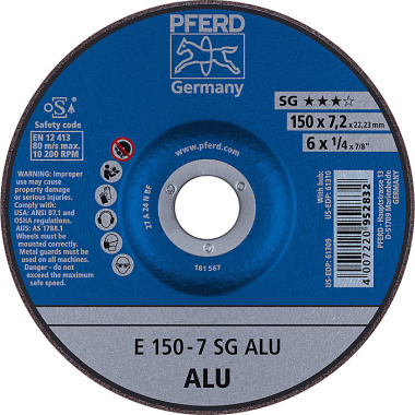 PFERD Brusný kotouč E 150-7 SG ALU 62215717