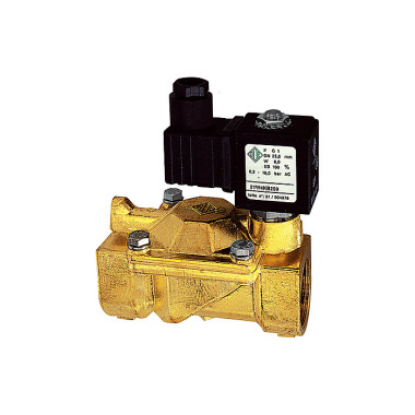 Riegler 2/2-MV,MS,NO,proti proudu, 24V DC, 8W,NBR,G1,PN0,2-16bar 102957