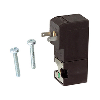 Riegler 3/2 mini solenoidový ventil přímo řízený NO, 24 VDC, pro zástrčku zařízení 106647