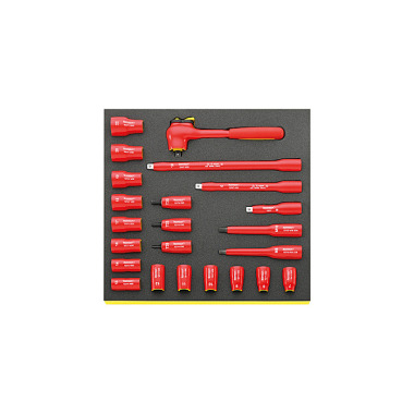 STAHLWILLE TCS 12171/19/4 VDE Tool Set In Tool-Control Tray-System 96830041