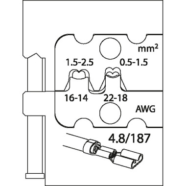 GEDORE Modulová vložka pro nožové zásuvky 4,8 8140-10