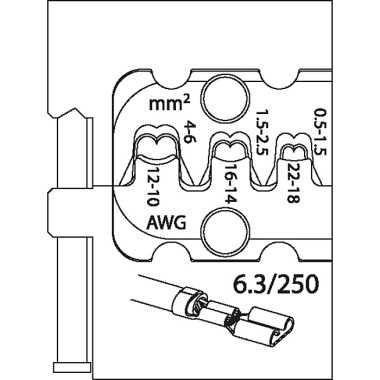 GEDORE Modulová vložka pro nožové zásuvky 6,3 8140-11