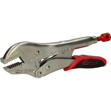 KS Tools Gripzange mit gradem Maul  u. Easy-Entriegelung, 175 mm 115.3011