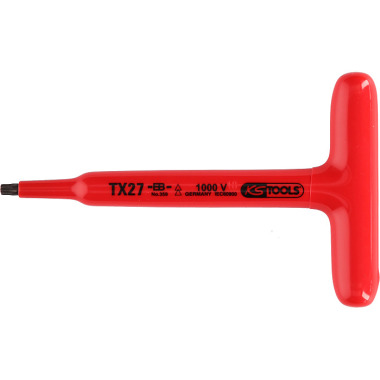 KS Tools Isolierter T-Griff-Schraubendreher  f. TX-Schrauben, TX10 117.2412