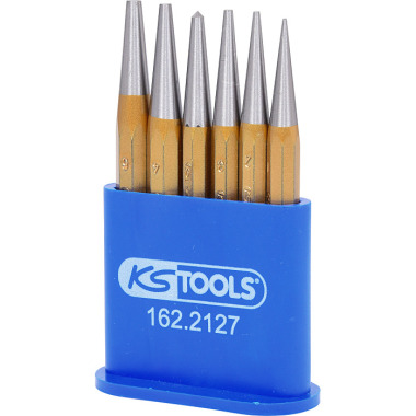 KS Tools Durchtreibersatz, 6-tlg. im Kunststoffhalter 1-2-3-4-5-10 162.2127