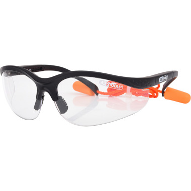 KS Tools Schutzbrille-transparent mit Ohrstöpsel 310.0176