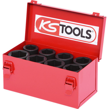 KS Tools 3/4" 6kant-Kraft-Stecknuss-Satz, 8-tlg. 24-36mm 515.0510