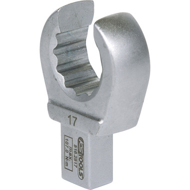 KS Tools 9x12mm Einsteck-Ringschlüssel offen, 17mm 516.2517