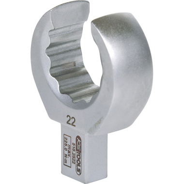 KS Tools 9x12mm Einsteck-Ringschlüssel offen, 22mm 516.2522