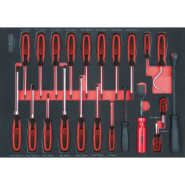 KS Tools Ergotorque+ Schraubendreher-Satz, 22-tlg 1/1 Systemeinlage 711.0022