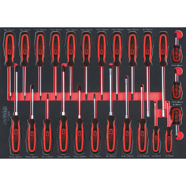 KS Tools Ergotorque+Schraubendreher-Satz, 25-tlg. 1/1 Systemeinlage 711.0025