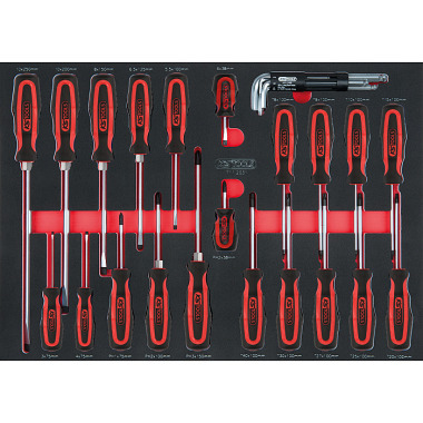 KS Tools Schraubendreher-Satz, 29-tlg. 1/1 Systemeinlage 711.1029