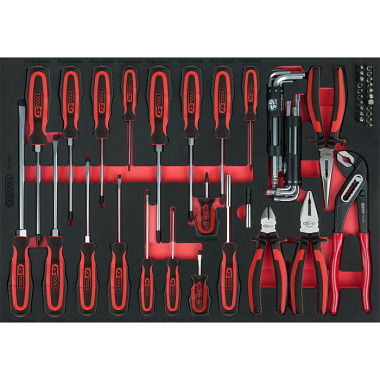 KS Tools Zangen- und Schraubendreher-Satz 59-tlg. 1/1 Systemeinlage 711.1059