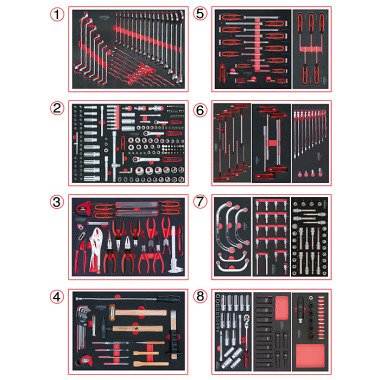 KS Tools Einlagenpaket 418tlg. 713.9418