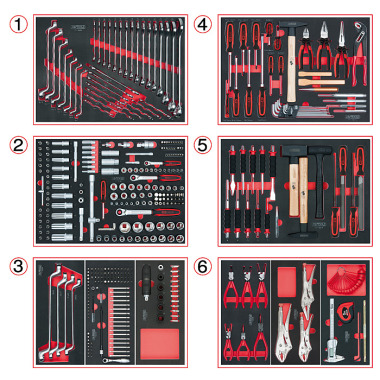 KS Tools SCS Systemeinlagen-Satz, Mechaniker 404-tlg. 715.0404