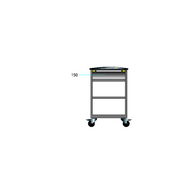 ThurMetall Rollboy (ŠxHxV) 605x695x992mm Zámek KLÍČ světle modrá RAL 5012 81.222.010