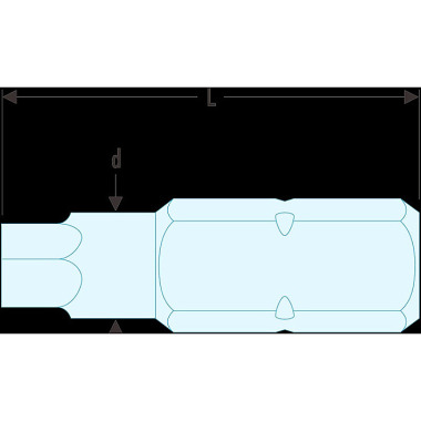 FACOM Bit Serie 1 - Sechskant 4 mm EH.104