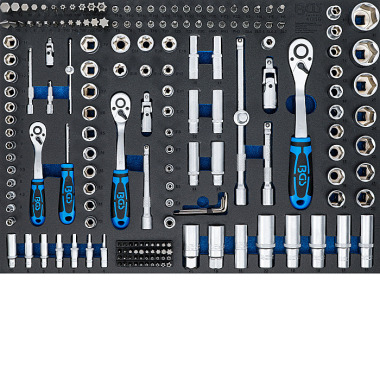BGS Zásobník nářadí 3/3: Sada nástrčných hlavic | 192 ks. 4036