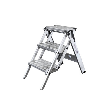 MUNK ML Compact step stool 3 steps Aluminium quintet design 54203