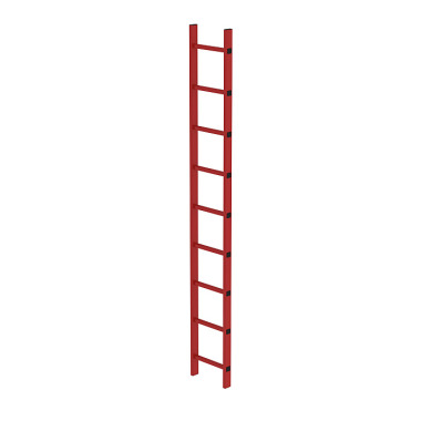 MUNK Shaft ladder, glass fibre reinforced plastic, 300 mm clear width 9 rungs 64009