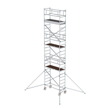 MUNK Mobile scaffolding, 0.75 נ1.80 m, with outrigger. Platform height 6.35 m 154646