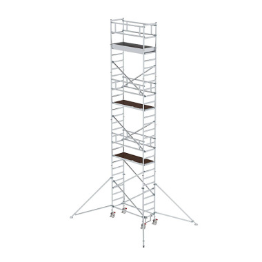 MUNK Mobile scaffolding, 0.75 נ1.80 m, with outrigger. Platform height 7.35 m 154746