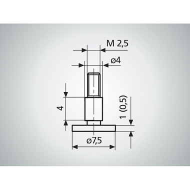 Mahr 30 ENt disková vložka, 0,5 mm 4126310