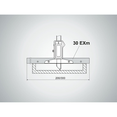 Mahr 30 EXm m??icí m?stek 200 mm v?etn? válcových šroub? mK 4126511