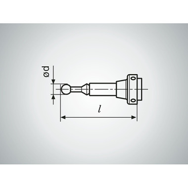 Mahr M??icí vložka 802 EWt, kuli?ka D=4 mm, délka 31 mm 4304320