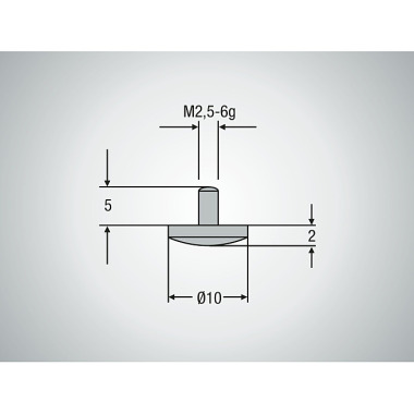 Mahr M??icí vložka pro 18 EWR-V, kulový kotou? Ø 10,0 mm 4112050