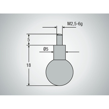 Mahr M??icí vložka pro 18 EWR-V, kuli?ka Ø 7,0 mm 4112054